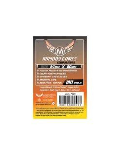 Mayday: 54mm X 80mm: Yucatan Narrow Card Game Sleeves (100 Stuks)