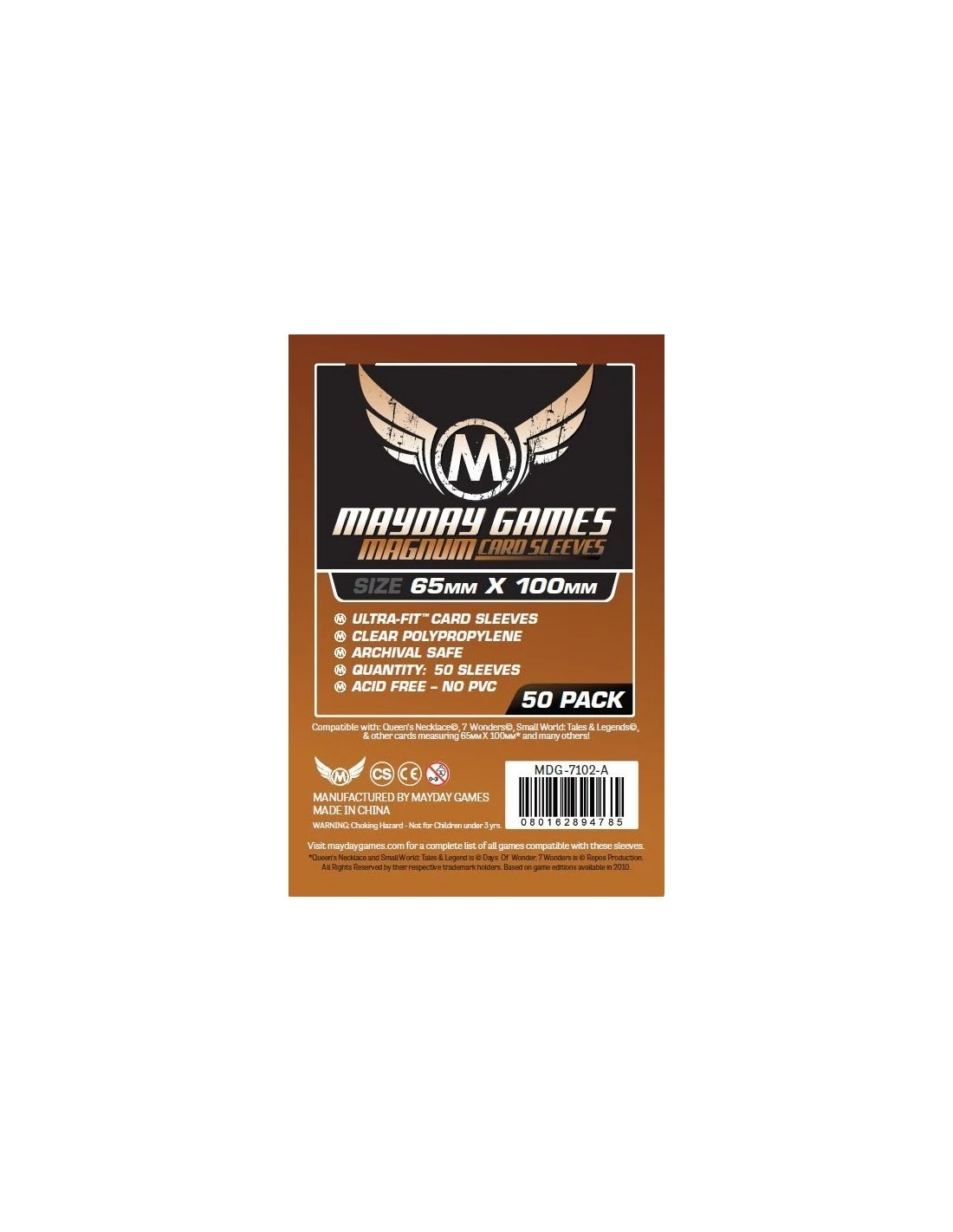 Mayday: 65mm X 100mm: Magnum Ultra-Fit - Brown (100 Stuks) 1 Mayday: 65mm X 100mm: Magnum Ultra-Fit - Brown (100 Stuks)