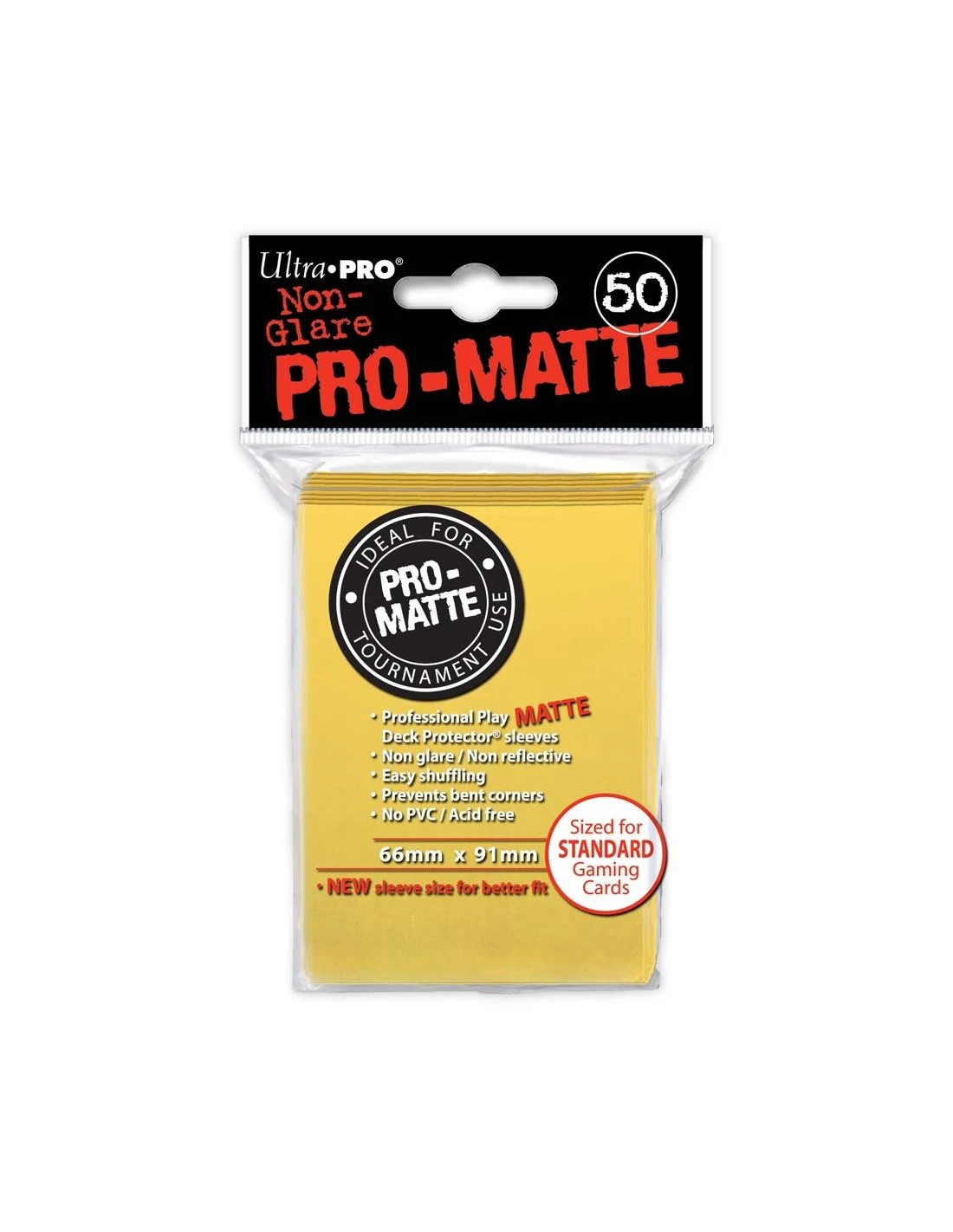 Ultra Pro 66mm X 91mm Pro-Matte Yellow 1 Ultra Pro 66mm X 91mm Pro-Matte Yellow