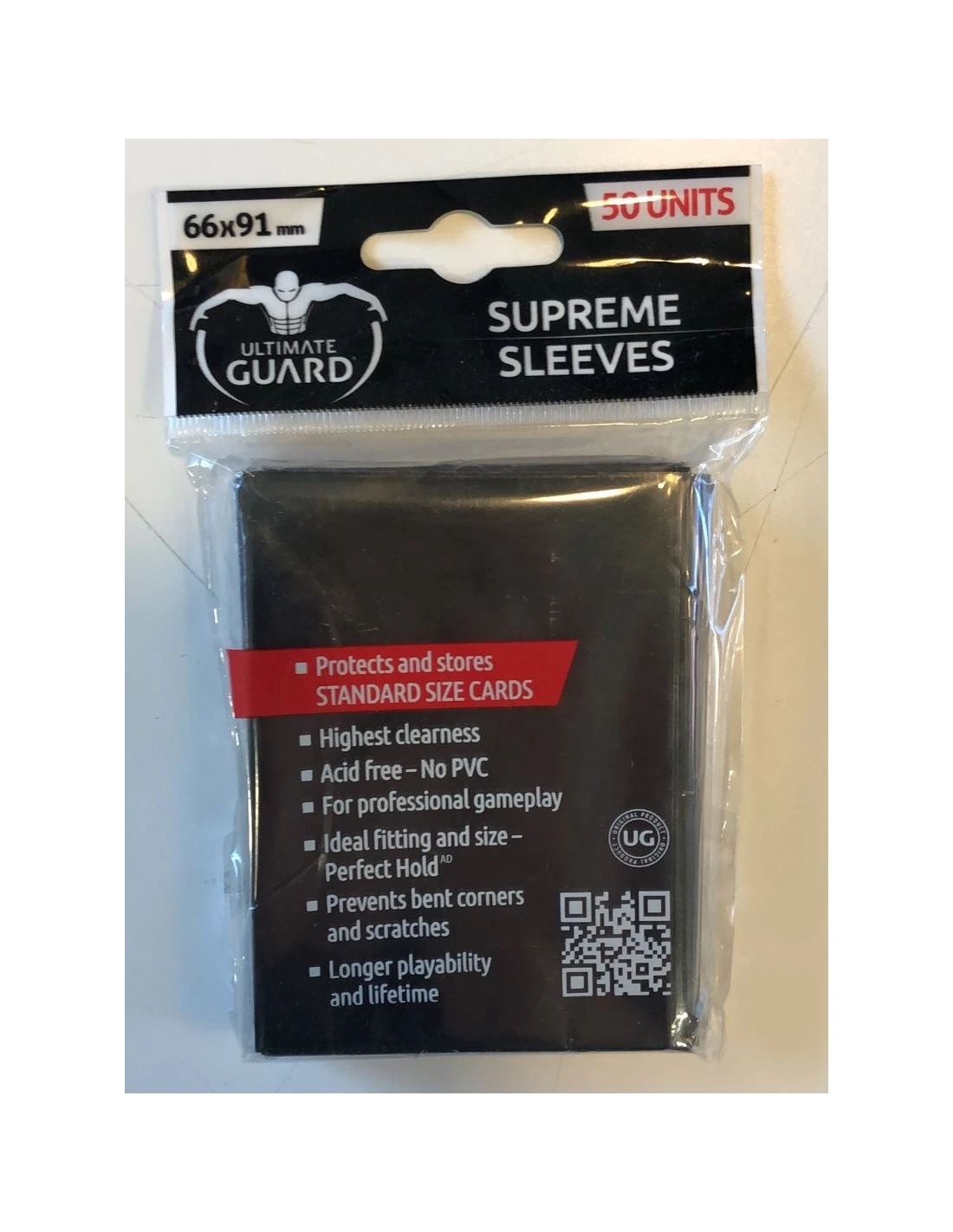 66mm X 91mm: Sleeves (50 Stuks) - Solid Black 1 66mm X 91mm: Sleeves (50 Stuks) - Solid Black