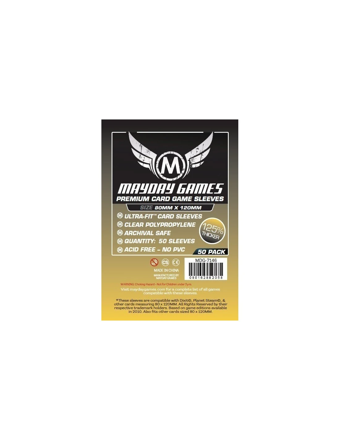 Mayday: 80mm X 120mm: Magnum Ultra-Fit Premium Sleeves (50) 1 Mayday: 80mm X 120mm: Magnum Ultra-Fit Premium Sleeves (50)