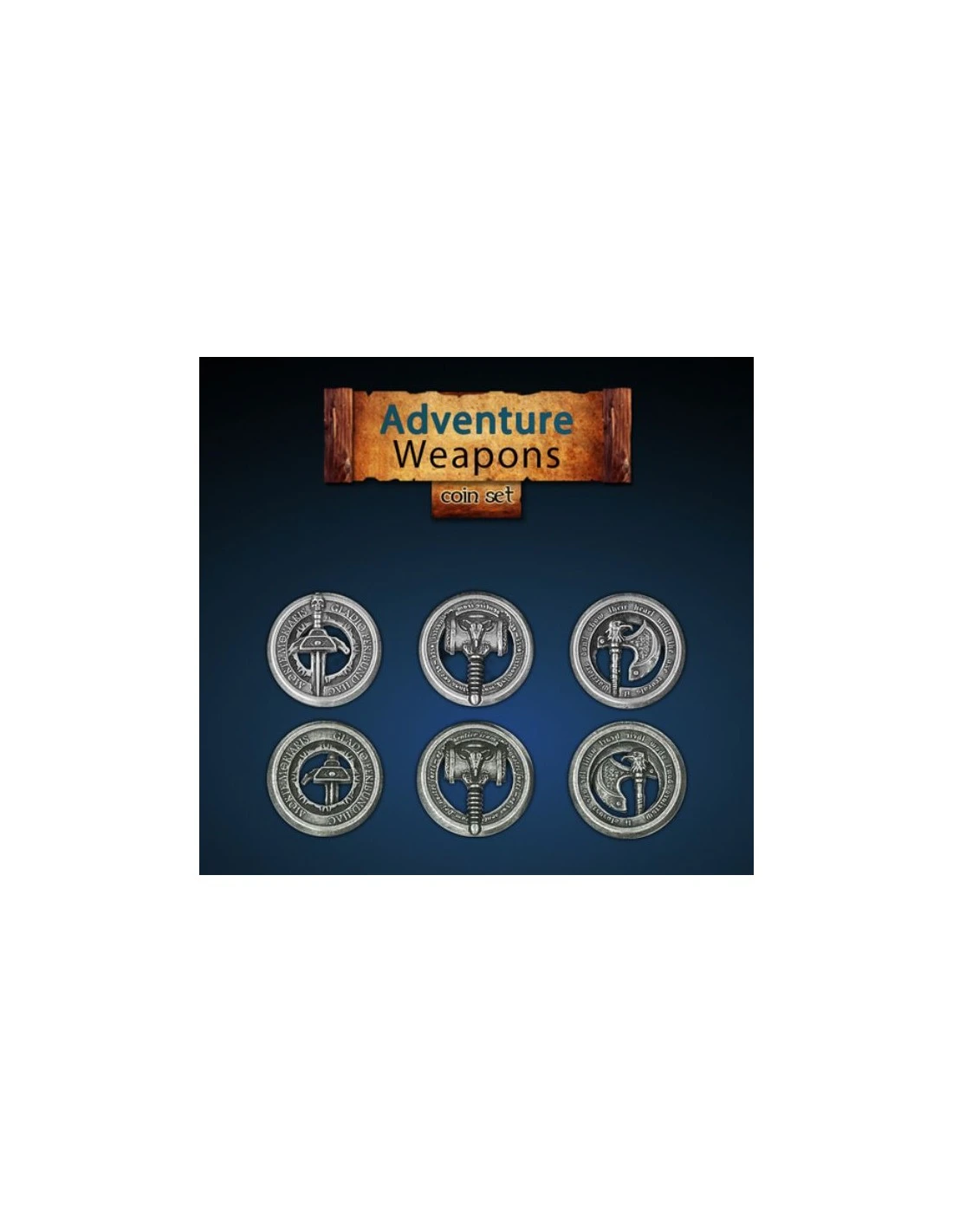 Adventure Weapons Tokens (12 Stuks) 1 Adventure Weapons Tokens (12 Stuks)