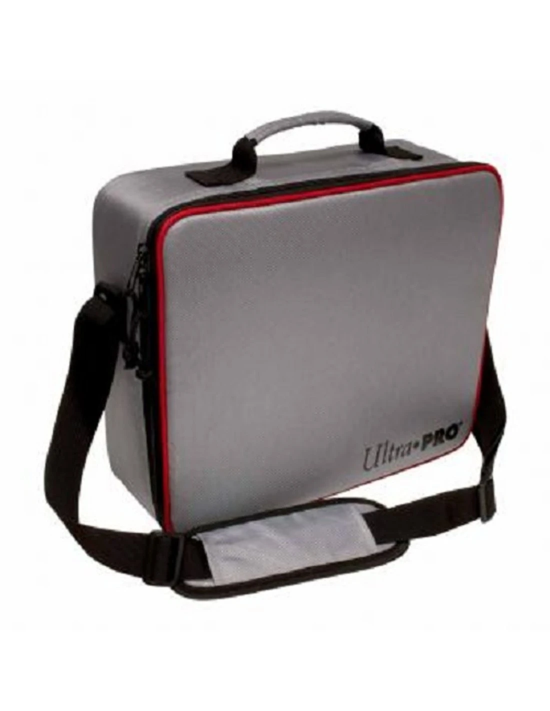 Ultra Pro Collectors Deluxe Carrying Case Silver With Red Trim 1 Ultra Pro Collectors Deluxe Carrying Case Silver With Red Trim