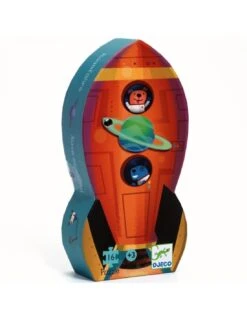 Djeco SILHOUETTE Puzzel - Spaceship 16 Pcs