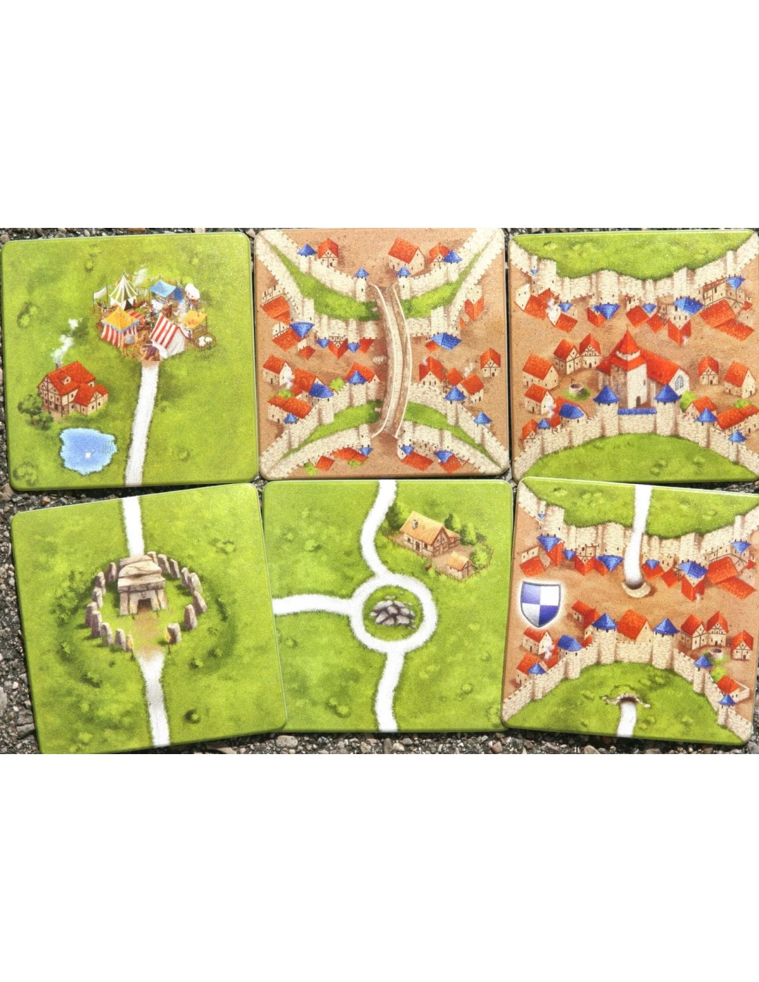 Onderzetters Carcassonne 6 1 Onderzetters Carcassonne 6