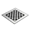 PLAYMAT Chess White 40x40