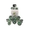 Polyhydral Diceset - 15 Dice: Diffusion Dark Forest