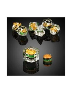 Resin Dice Set (7) Hamburger