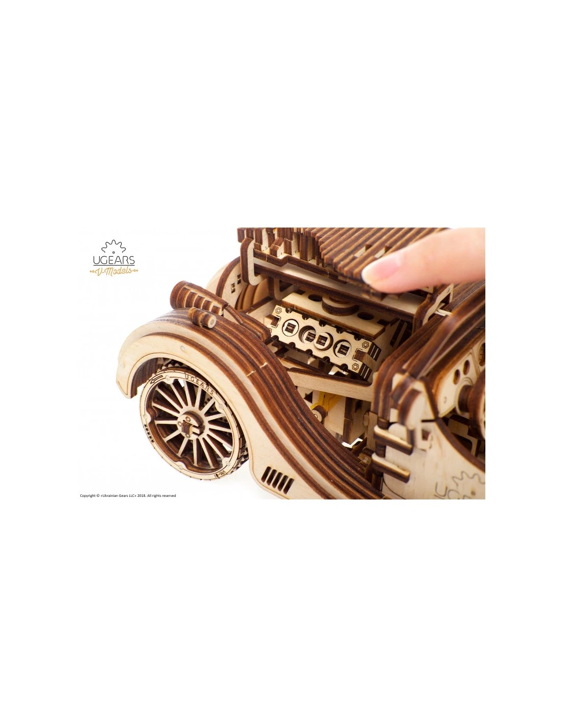 Ugears - Roadster VM-01 2 Ugears - Roadster VM-01 - Afbeelding 2