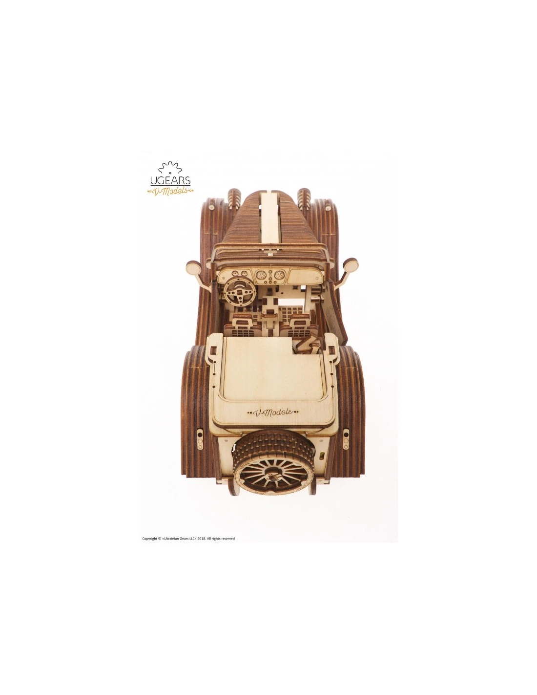 Ugears - Roadster VM-01 3 Ugears - Roadster VM-01 - Afbeelding 3