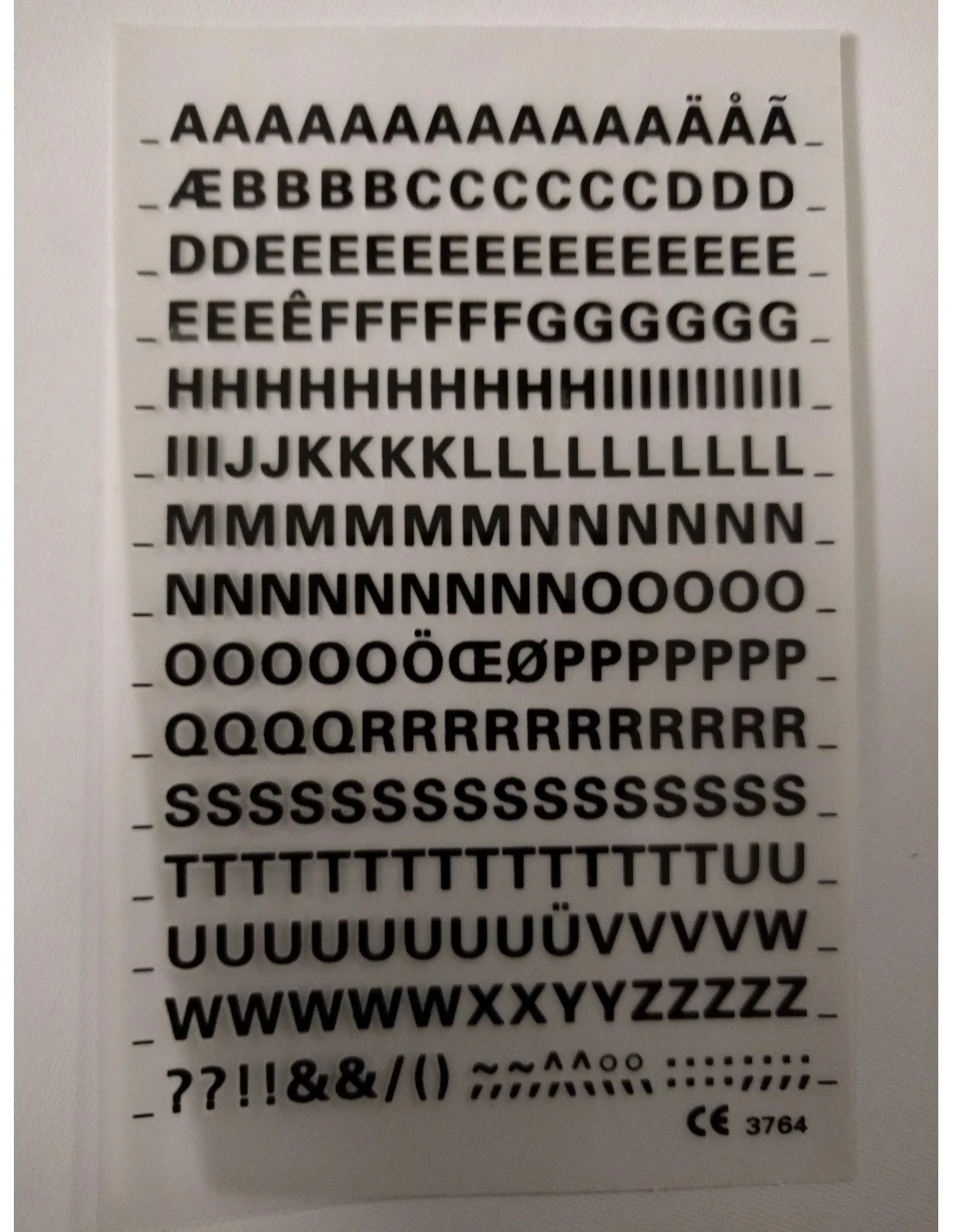 Rub-on Alfabet 1 Rub-on Alfabet