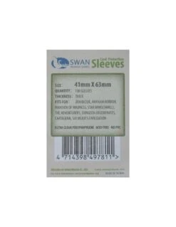 Swan: 41mm X 63mm: Sleeves Thick (100 Stuks)